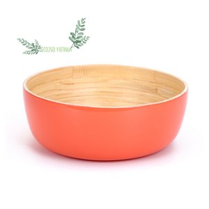 Bols de fruits en bambou filé/bol à salade en bambou décoration de produit avec un bon prix et un échantillon gratuit par Eco2go Vietnam - Product Image 1