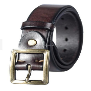 Ceinture en laiton pour hommes, marque personnalisée, cuir de vache, mode classique durable, boucle ardillon en laiton, de haute qualité, personnalisée - Product Image 2