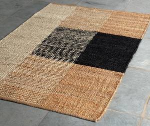 พรมปูพื้นทำด้วยมือทำจากปอกระเจาและป่านเป็นมิตรกับสิ่งแวดล้อม-พรมปูพื้นสไตล์โบฮีเมียน - Product Image 1