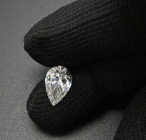 เพชรเพาะเลี้ยงทรงลูกแพร์ สี DEF ความสะอาด VVS เพชร CVD แบบเม็ดเดี่ยว 2 กะรัต 1 กะรัต 1.5 กะรัต - Product Image 2