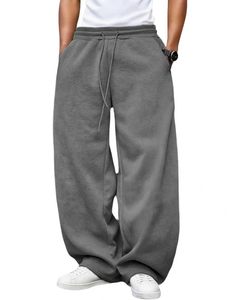Custom <b>Men</b> Baggy Sweatpants Wide Leg Fleece <b>Lounge</b> Joggers OEM Bulk Wholesale - Product Image 2