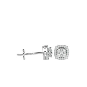 0.60 TCW Round Diamond Stud <b>Earrings</b> | 14K Gold Screw <b>Back</b> <b>Earrings</b> GH Color I1 Clarity | Luxury Fine Jewelry Gift for Women - Product Image 1