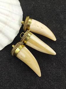 Gold Plated bone Pendant Necklace Men's <b>women</b> vintage bone Punk Style Animal Shape Zinc Alloy Jewelry Set Unisex Fashion Jewel - Product Image 4