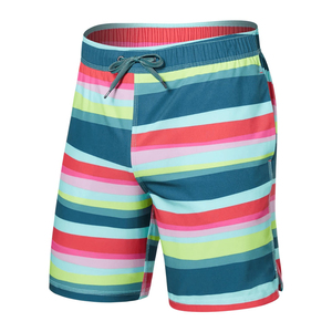 Men's Casual Custom Summer Beach Swim Shorts with Cartoon Letter Print Solid Pattern Quick Dry Anti-Wrinkle <b>Board</b> Shorts - Product Image 1