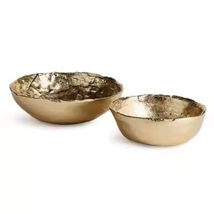 Antique Metal Dry Fruit Bowl Snack Dish Decorative Serving Bowl Dining Tableware Gift Item - Product Image 1