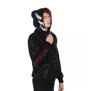 300 Gsm Cotton Blank Full Face <b>Zip</b> <b>up</b> Custom Essential Hoodies Puff Print Embroidered Manufacturer Men Zipper Hoody Sweatshirt - Product Image 2