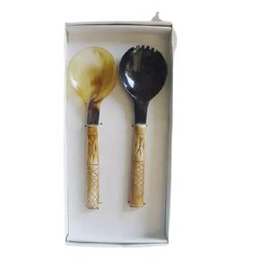 Juego de cucharillas de Metal chapadas en plata para servidor de ensaladas, regalos de lujo, diseño novedoso, precio al por mayor, cucharas de ensalada, conjunto de tenedor - Product Image 6