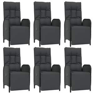 Conjunto de Comedor para Jardín en Negro - Product Image 4