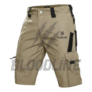 Pantalones Cortos Cargo para Hombre Bloodline, de Secado Rápido, Tela Oxford, Estilo Workwear, Logotipo Frontal Impreso, Cintura Media - Product Image 1