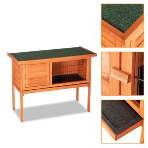 Gabbie per Animali Impermeabili in Legno, Pollaio a Piano Singolo, Gabbia per Galline, Gabbia per Polli, Conigliera Natura - Product Image 3