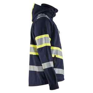 Veste d'hiver réfléchissante personnalisée pour le travail, vêtements de travail rembourrés imperméables à capuche - Product Image 3