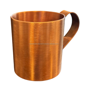 Taza de cobre de alta calidad con asa y acabado pulido para beber y uso en la cocina, taza de cobre a prueba de fugas - Product Image 4