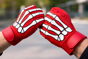 Gants de football à design squelette avec grip intégral pour l'entraînement et les matchs – Fabricant en gros pour les commandes d'équipes - Product Image 3
