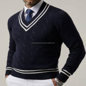 School Collage Smart Casual Formal <b>Dress</b> Men's Short Sleeve for Shirt Cashmere <b>Woolen</b> Extra Coarse Thick Soft Warm O-Neck Front - Product Image 2