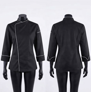 Vêtements en gros pour hommes et femmes, veste de chef respirante, uniforme de restaurant, design de logo personnalisé, vêtements de travail de cuisine à boutons sur le devant - Product Image 2