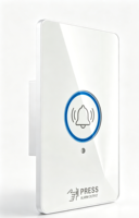 Tombol Pelepas Pintu Darurat Standar AS, Sakelar Alarm yang Dapat Direset dengan Indikator LED, Bahan ABS, 12V, Pemasangan di Dinding