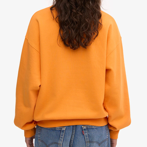 เสื้อสเวตเชิ้ตผู้หญิงสำหรับฤดูหนาว สวมใส่สบาย แห้งเร็ว ทันสมัย แฟชั่น ผ้าฝ้ายฟลีซ 100% ทรงโอเวอร์ไซส์ ไหล่ตก รับผลิตแบบ OEM - Product Image 4