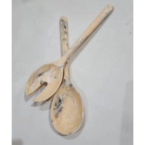 Resin Spoon <b>Salad</b> <b>Tools</b> for Soup Dinner Tea Mixing Teaspoon Engraved FAIZACRAFT for Dining - Product Image 4