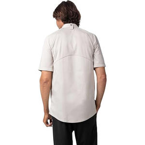 Vêtements de travail d'été 100% coton et élasthanne, uniforme de chef de cuisine à manches courtes pour restaurant, cantine, style fin - Product Image 3