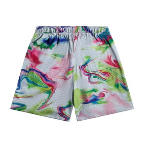 Pantalones cortos de malla para hombre con bolsillo por sublimación de poliéster 100% de baloncesto de alta calidad con logotipo personalizado de verano OEM - Product Image 5