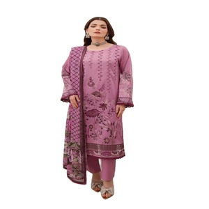 Women's Heavy Embroidered Three-Piece Indian & <b>Pakistani</b> Style Saari Salwar Kameez <b>Dress</b> on Sale for <b>Eid</b> Celebrations! - Product Image 1