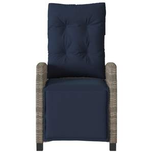 เก้าอี้พักผ่อนในสวนหวาย PE สีเทา ดีไซน์มาตรฐาน - Product Image 5