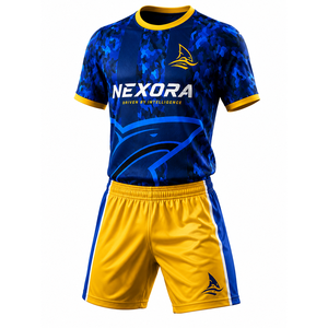 Uniforme de Fútbol Sublimado Personalizado, Conjunto de Camiseta de Fútbol Transpirable de Secado Rápido, Ropa Deportiva de Equipo con Ajuste Atlético, OEM ODM - Product Image 1