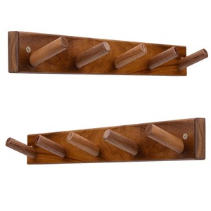 Gancho de Pared Escultural de Madera de Teca Hecho a Mano - Inspirado en la Naturaleza, Venta al Por Mayor - Product Image 3