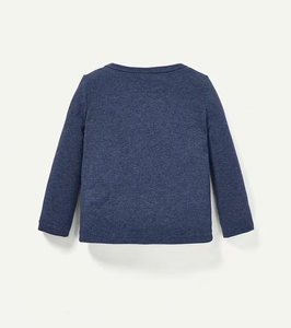T-shirts en tricot à manches longues et col rond pour filles, couleur unie, vêtements décontractés, lot de 4, bleu sarcelle, gris, marine, beige, hauts de sport pour tous les jours, Bangladesh - Product Image 5