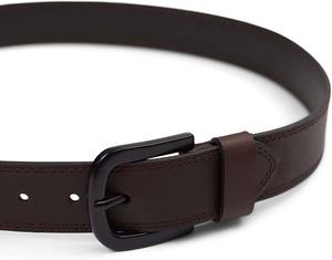 Cinturón de Cuero Genuino de Diseño Único con Hebilla de Aleación Metálica, Fácil de Usar, Cómodo, con Costuras Reforzadas - Product Image 3