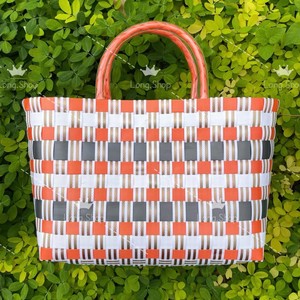 Bolso de Mano de Plástico Reciclado de Moda, Bolso Ecológico y Sostenible, Bolso de Compras Reutilizable para Uso Diario - Product Image 2