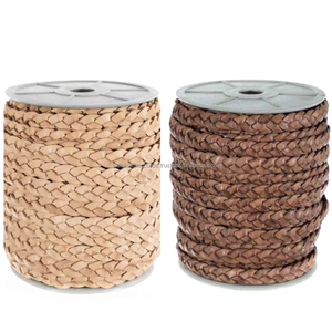 Venta al por mayor de cordones de cuero trenzado plano verde caqui de 3 capas, accesorios de joyería DIY personalizables para pulseras - Product Image 3