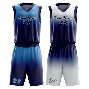 Conjunto de Uniforme de Baloncesto Sublimado Personalizado, Sin Mangas, Unisex, Color Degradado, Transpirable, Uniforme Deportivo para Adultos, Todas las Temporadas - Product Image 6