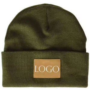 Econex Sports High Quality Unisex Adult 100% Mohair Customized Logo Embroidery Printed Street Style Beanie Cap Low Price Black - Product Image 4