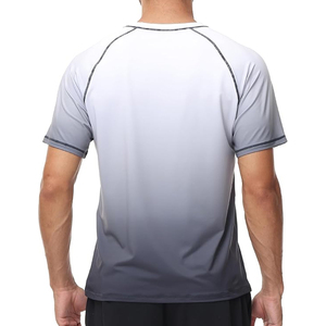 <b>Men</b> Rash Guard T <b>Shirt</b> <b>Compression</b> Short Sleeve Swim <b>Shirt</b> UV Protection Quick Dry Custom Logo OEM Supplier - Product Image 6