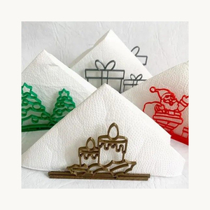 Customized Stylish Metal Napkin Holder New Design Decorative Tissue Stand New Arrival Kitchen Table Accessory - Product Image 2