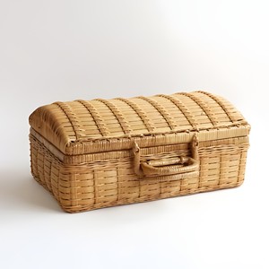 <b>Suitcase</b> for baby newborn mini sized rattan storage bag with handle child suit case luggage - Product Image 4