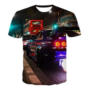 Camiseta de Hombre Personalizada con Logotipo Frontal Impreso, de Poliéster/Algodón Grueso, con Tela Transpirable de Secado Rápido, Corte Regular - Product Image 1