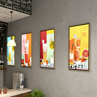 Affiche publicitaire rotative à LED, cadre en aluminium personnalisé, panneau de menu simple face, haute luminosité, forme personnalisée, respectueux de l'environnement