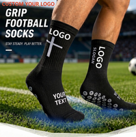 Chaussettes de football personnalisées à forte valeur ajoutée Chaussettes à prise en main d'usine Chaussettes antidérapantes