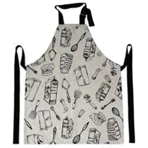 Tablier de chef en coton avec logo brodé personnalisé durable et imperméable sans manches pour bavoir de cuisine avec accessoire en gros à impression personnalisée - Product Image 1