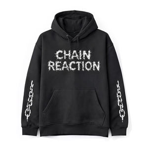 Sudadera con capucha extragrande de algodón grueso de calidad streetwear con cremallera, logotipo bordado DTG personalizado, OEM, venta al por mayor. - Product Image 3