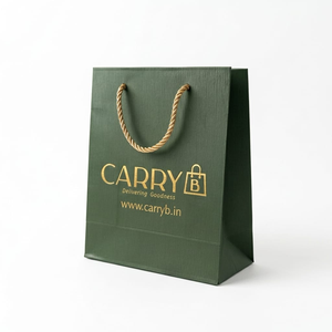 ถุงกระดาษร้านขายเสื้อผ้าพร้อมหูหิ้วเชือกแข็งแรงทนทาน - Product Image 1