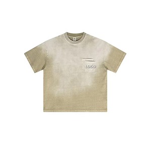 Camiseta Negra Extra Grande de Manga Corta para Hombre, Cuello Redondo, Algodón Jersey, Estilo Urbano, con Bolsillo Delantero y Logotipo Estampado - Product Image 2