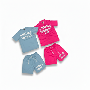 Custom printed Logo Summer Windbreaker Jacket and Shorts Set for Men Nylon <b>Polyester</b> Two Piece Streetwear <b>Tracksuit</b> - Product Image 1