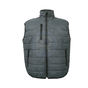 Gilet Homme Décontracté d'Extérieur Sans Manches Respirant Hiver Chaud Léger Col Rabattu Fermeture Éclair Tendance - Product Image 3