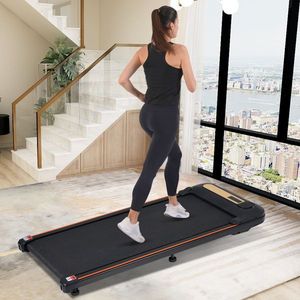 Tapis Roulant da Ufficio Domestico con Pedana Effetto Legno, 2.5HP, Inclinazione 0.5°, 4MPH, Capacità 300LBS, da Posizionare Sotto la Scrivania - Product Image 2