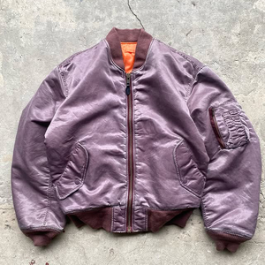 Chaqueta Bomber Morada Extra Grande Personalizada para Hombre y Mujer, Chaqueta de Piloto MA-1, Abrigo Acolchado de Invierno, Impermeable, Satinado, Estilo Urbano - Product Image 5