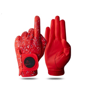 Gants de golf pour homme Bana Brothers, 2 pièces, noirs, avec tissu respirant anti-humidité et fermeture à bouton - Product Image 1