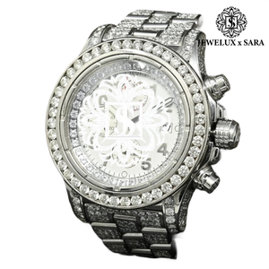 Reloj de Lujo con Diamantes Moissanite Chapado en Oro Rosa, Totalmente Cubierto de Diamantes, Estilo Hip Hop, para Hombre y Mujer, Disponible para Exportación - Product Image 1